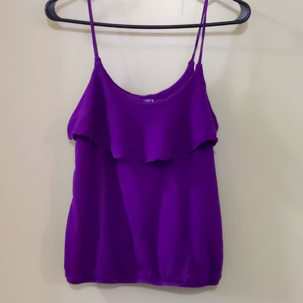 Purple spaghetti strap tank